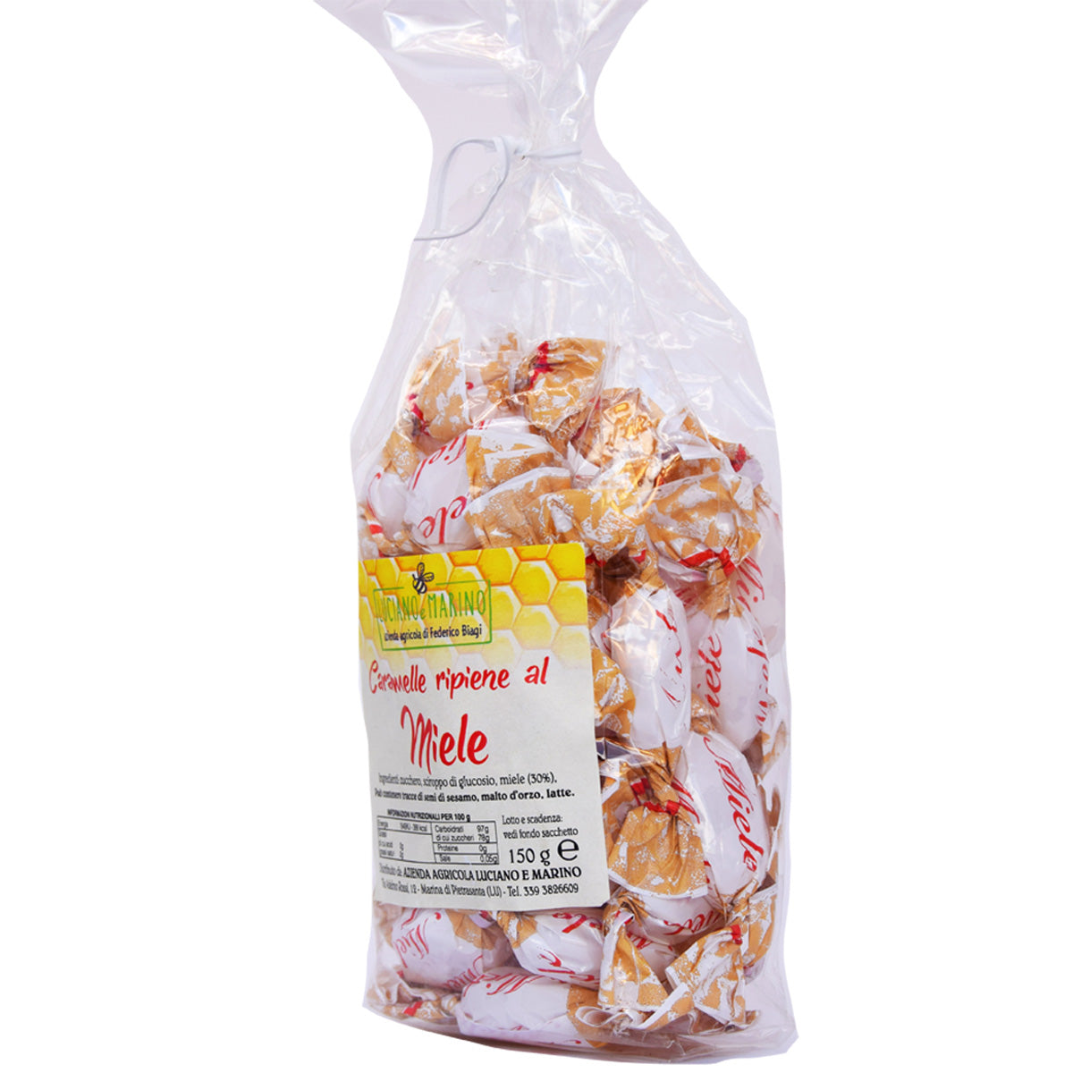 Caramelle ripiene al miele - confezione da 150g