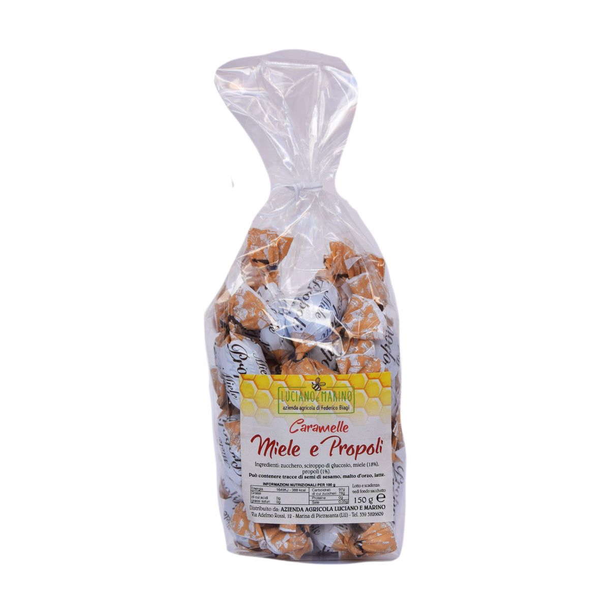 Caramelle ripiene al miele e propoli - confezione da 150g