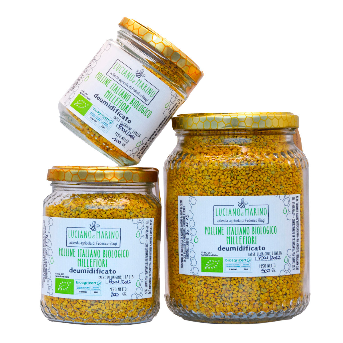 Pollen Italien Déshumidifié Bio Millefiori - 500g