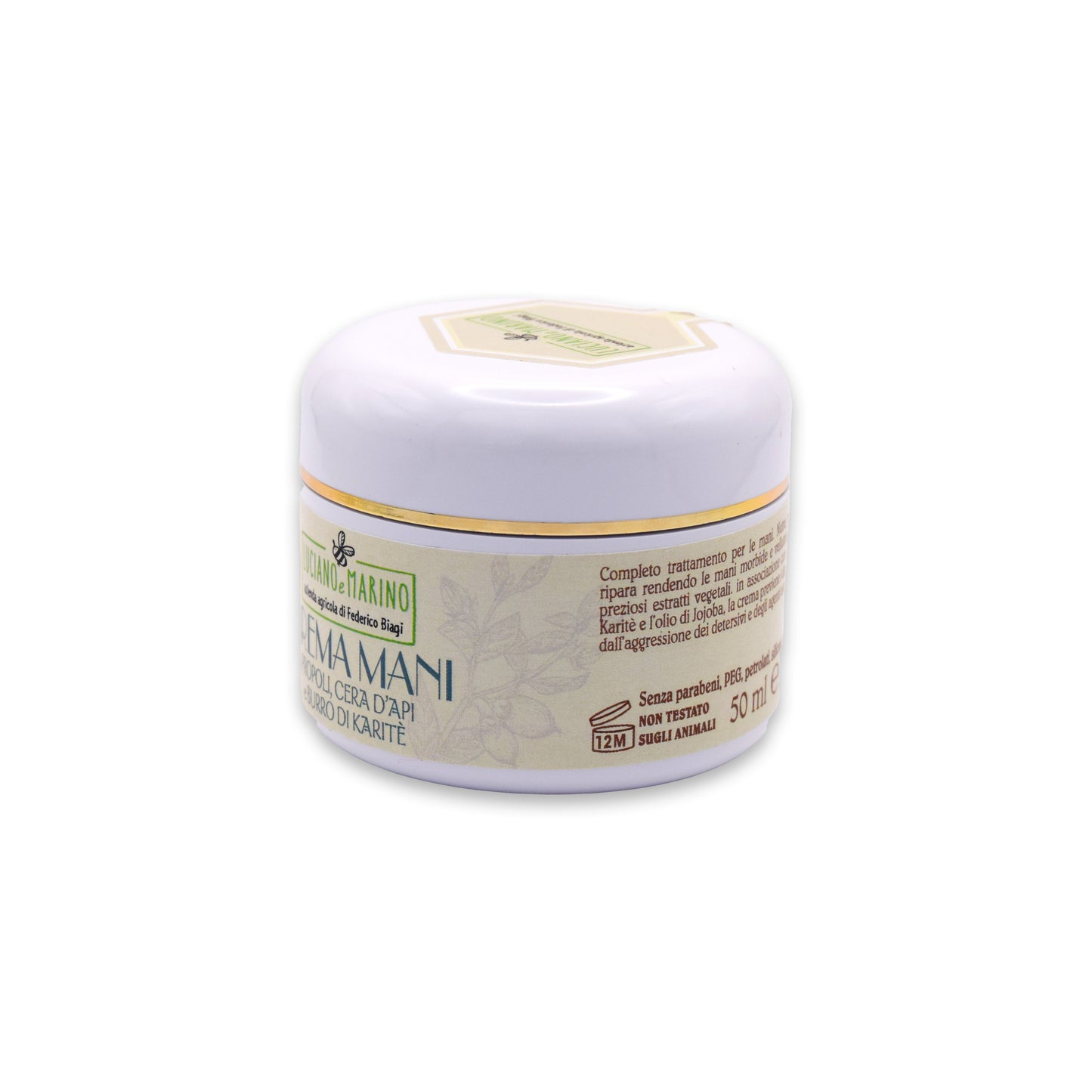 Crème mains émolliente à la propolis, cire d'abeille et beurre de karité - 50 ml