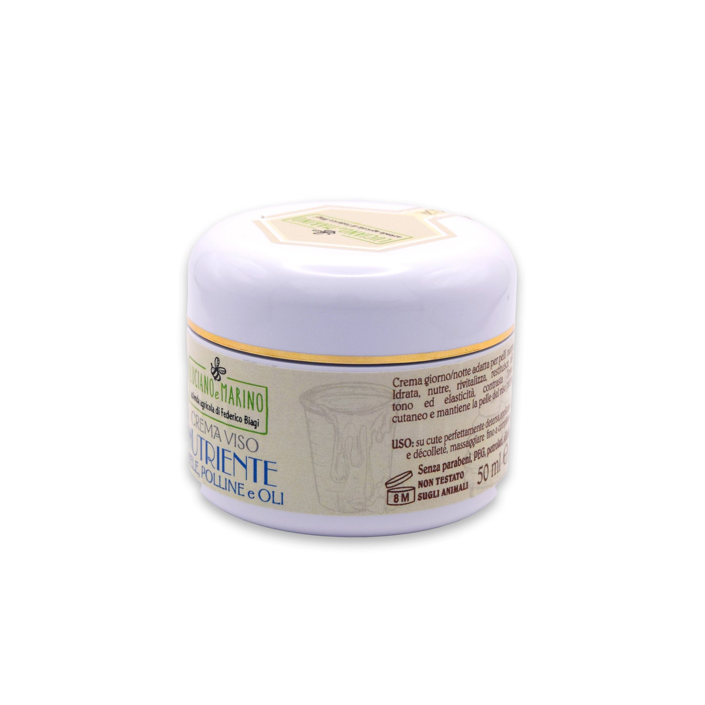 Nourishing face cream with honey, pollen and oils - 50 ml