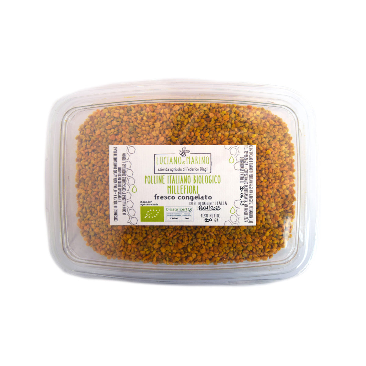 Pollen Italien Déshumidifié Bio Millefiori - 500g