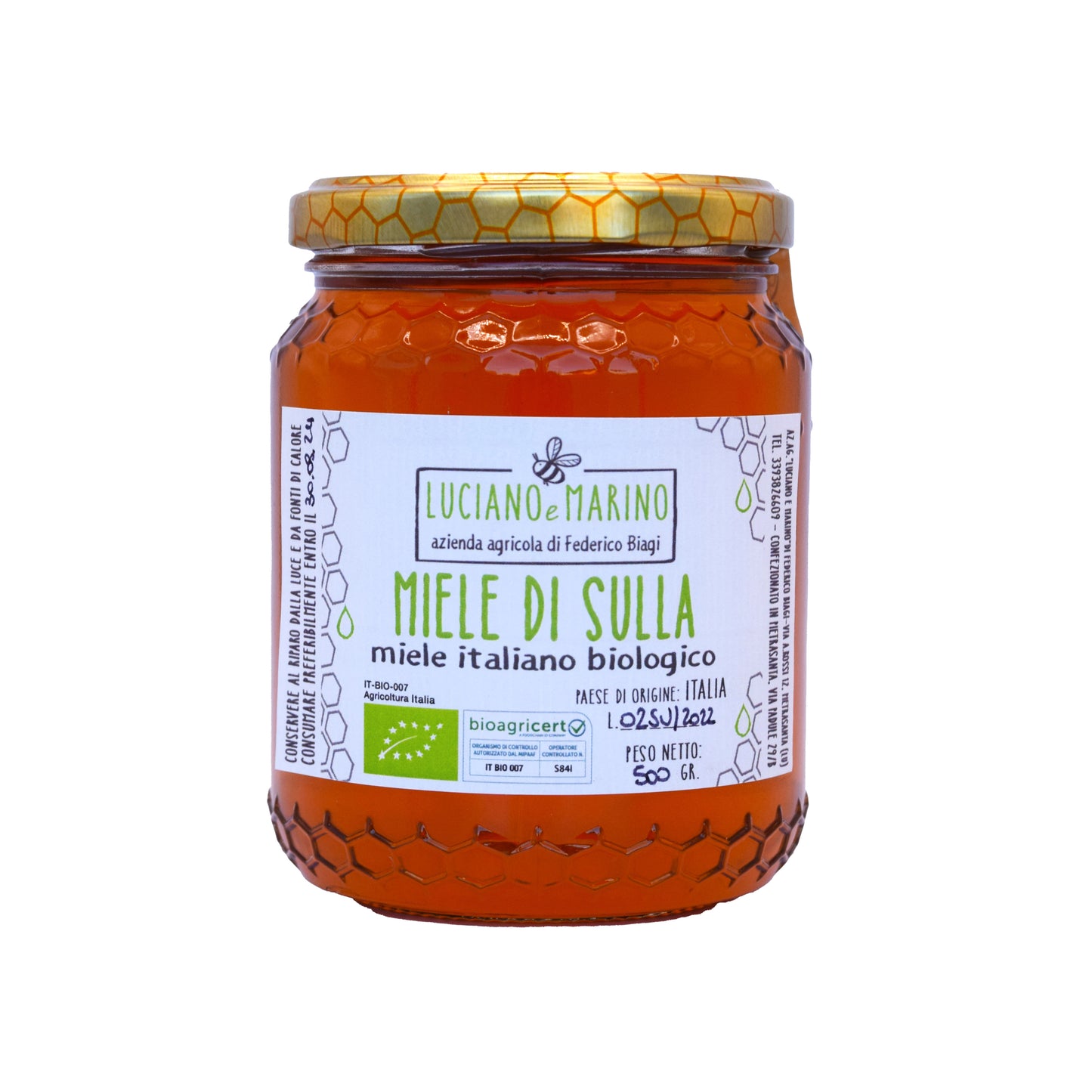 Organic Sulla honey - 500g