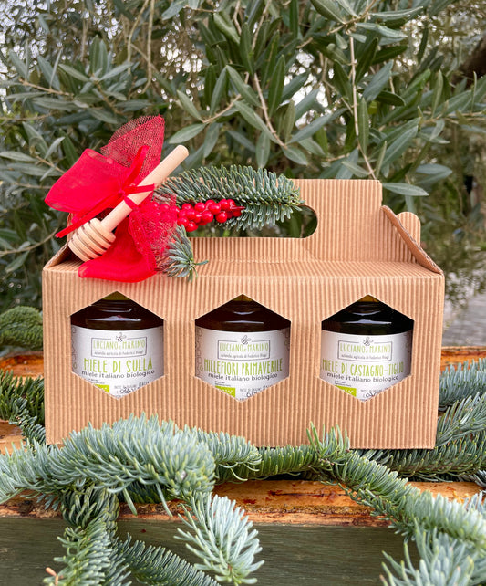 Gift Box Miele 3 tipi di miele da 250 gr. 🍯🎁