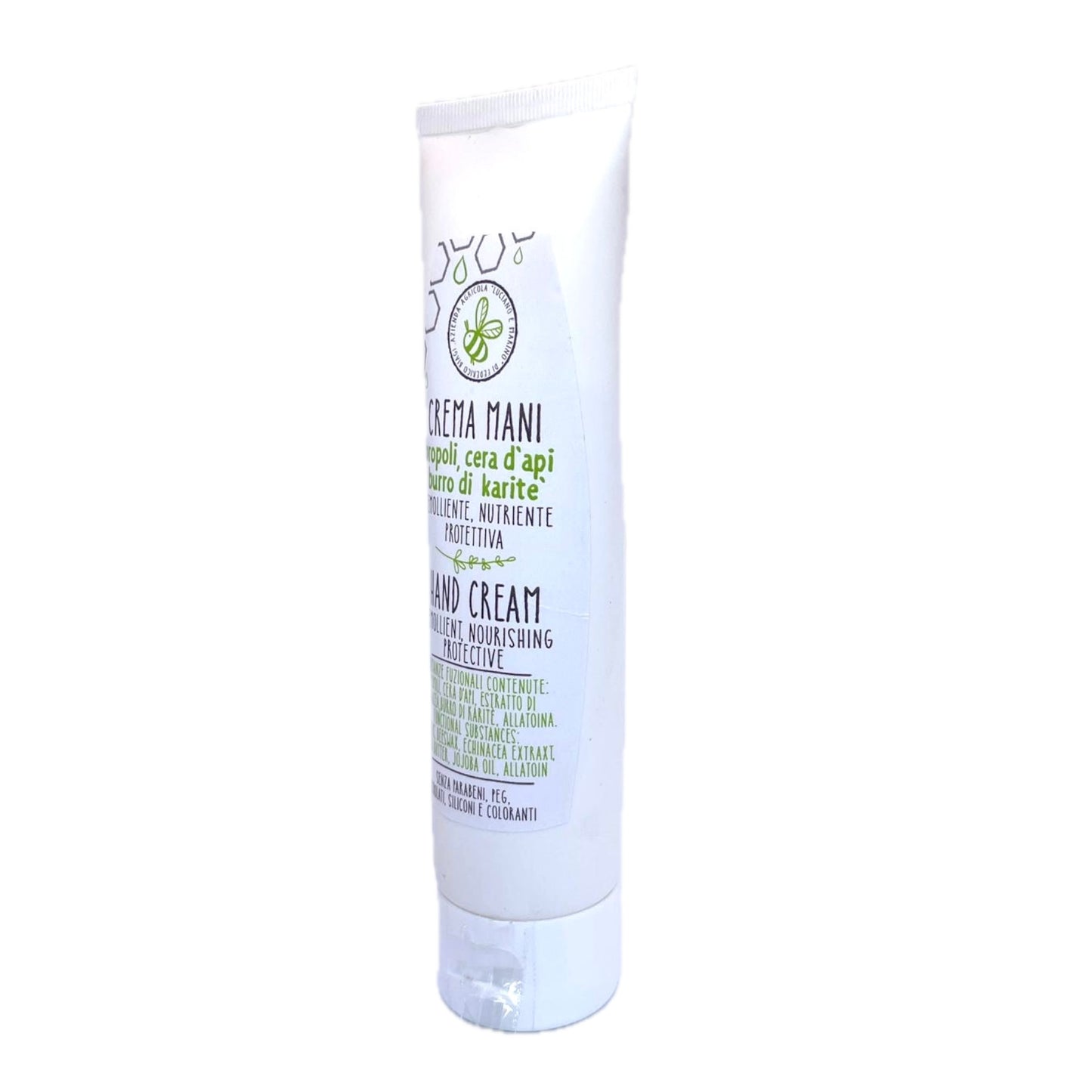 Crema mani emolliente con propoli, cera d’api e burro di karite' - tubetto da 100 ml