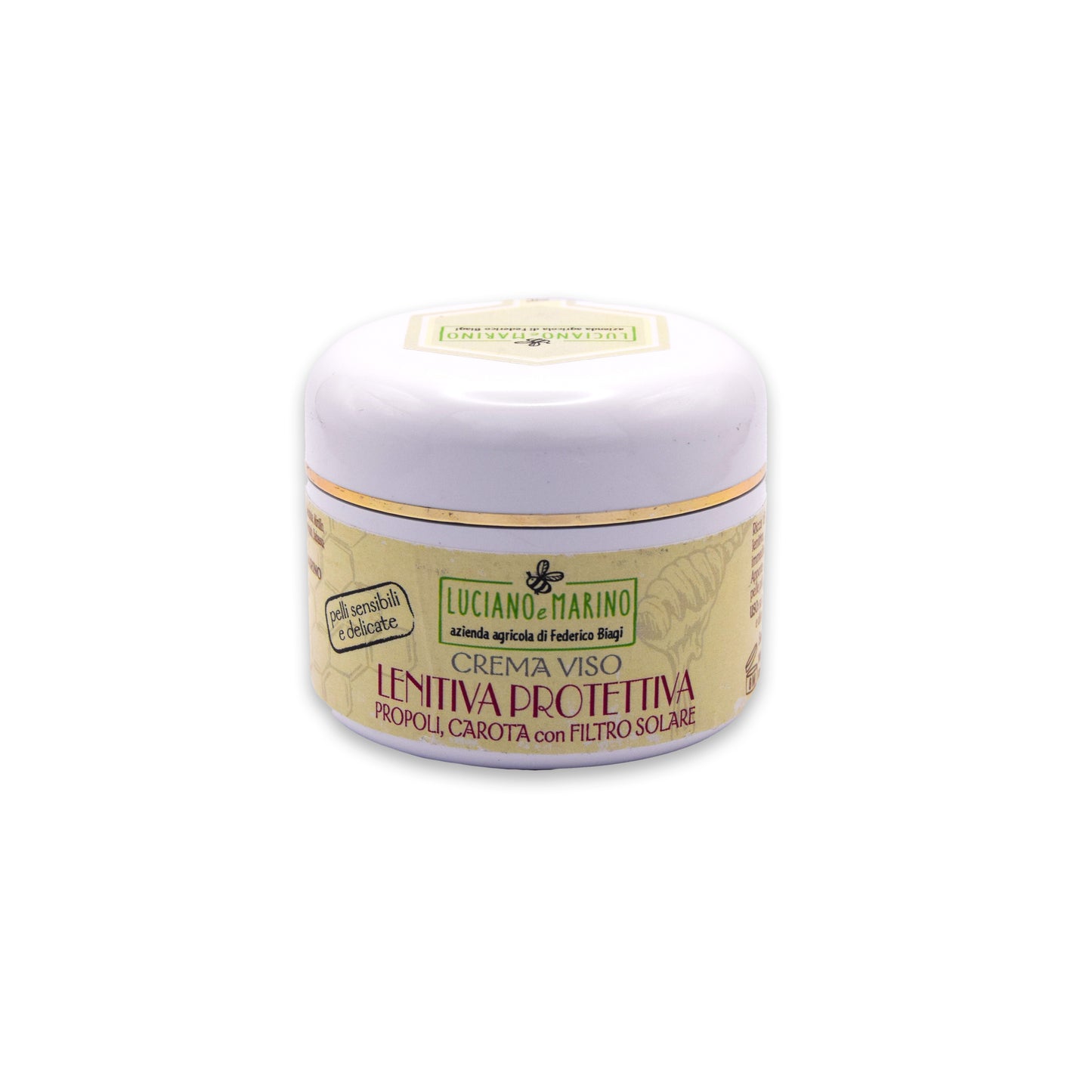 Protective soothing face cream with propolis, carrot and sun filter - 50 ml