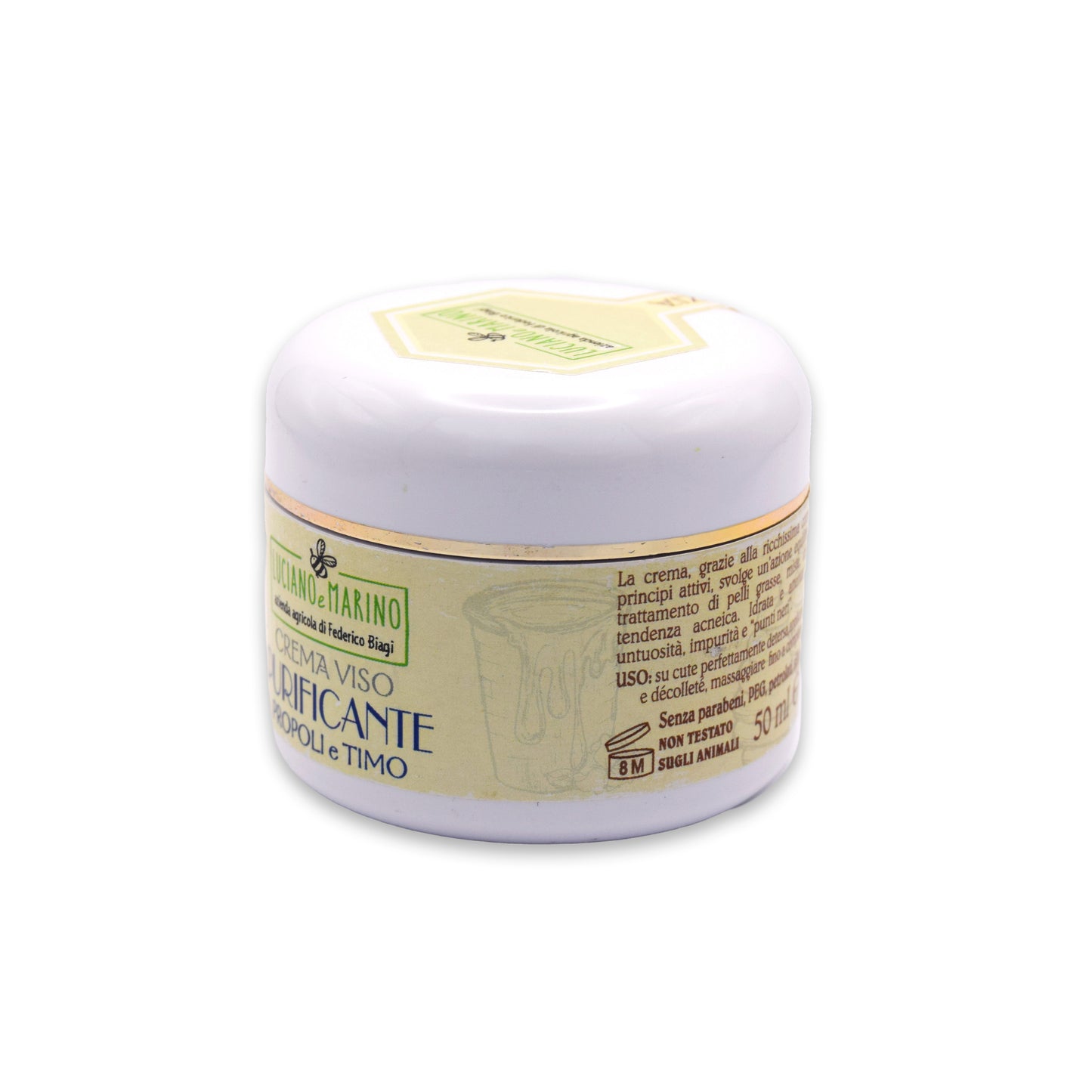 Purifying face cream with propolis and thyme - 50 ml